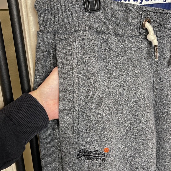 EXCELLENT CONDITION! SUPERDRY ORANGE LABEL CO. SLIM FIT GRAY SWEATPANTS SIZE M - Picture 5 of 14